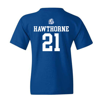 Drake - NCAA Women's Basketball : Ava Hawthorne - Youth T-Shirt Sports Shersey