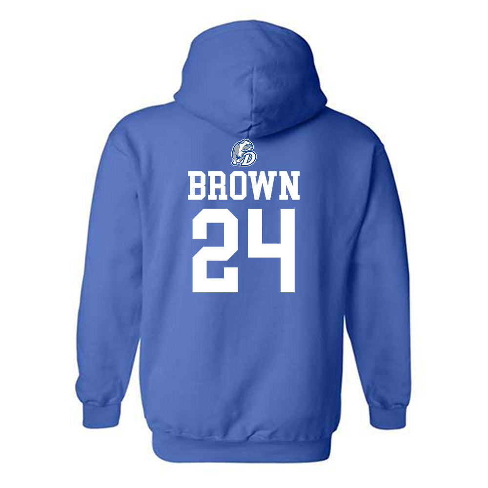 Drake - NCAA Women's Basketball : Anna Brown - Hooded Sweatshirt Sports Shersey