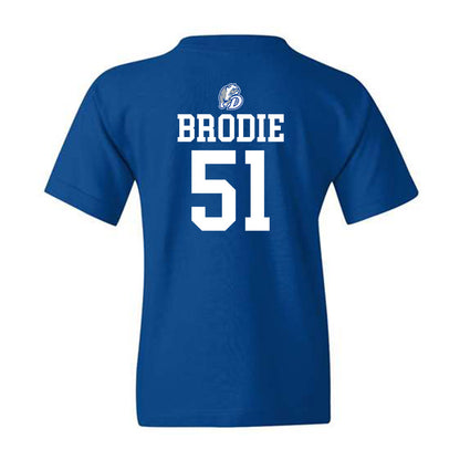 Drake - NCAA Men's Basketball : Darnell Brodie - Youth T-Shirt Sports Shersey