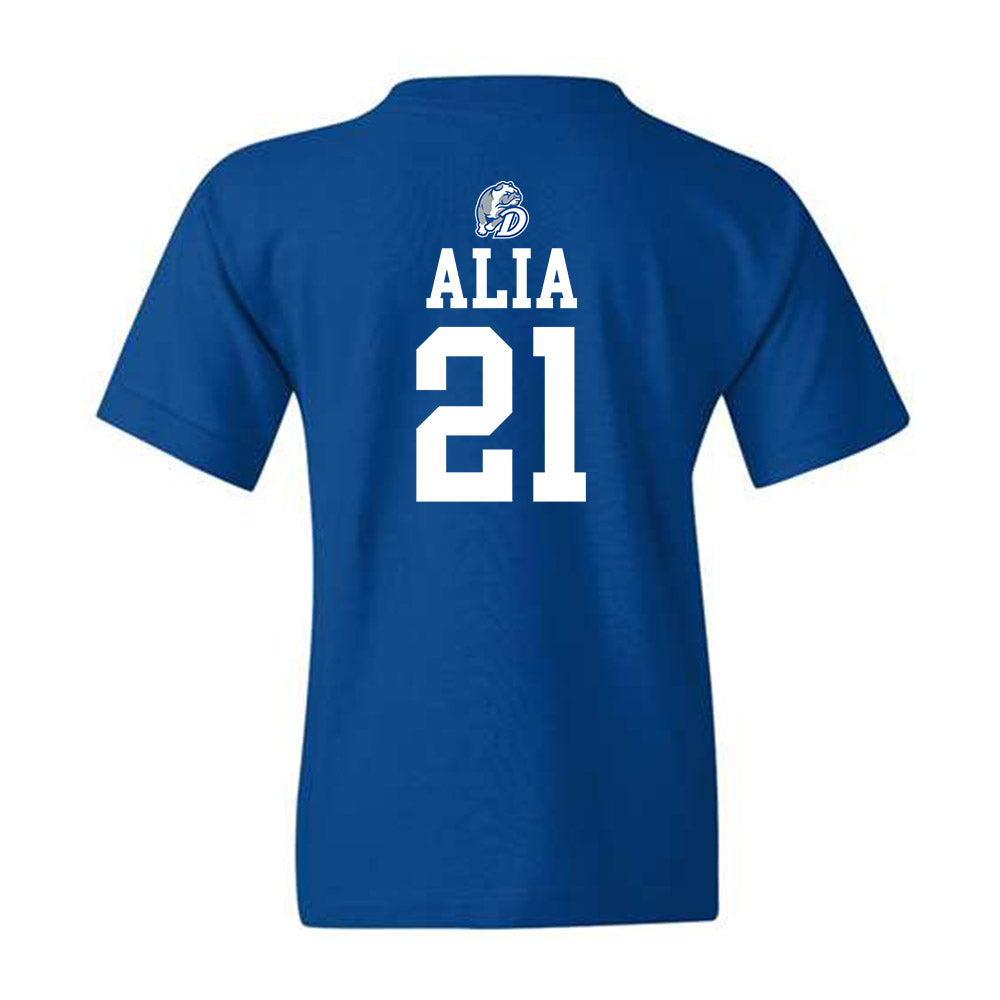 Drake - NCAA Men's Basketball : Andrew Alia - Youth T-Shirt Sports Shersey