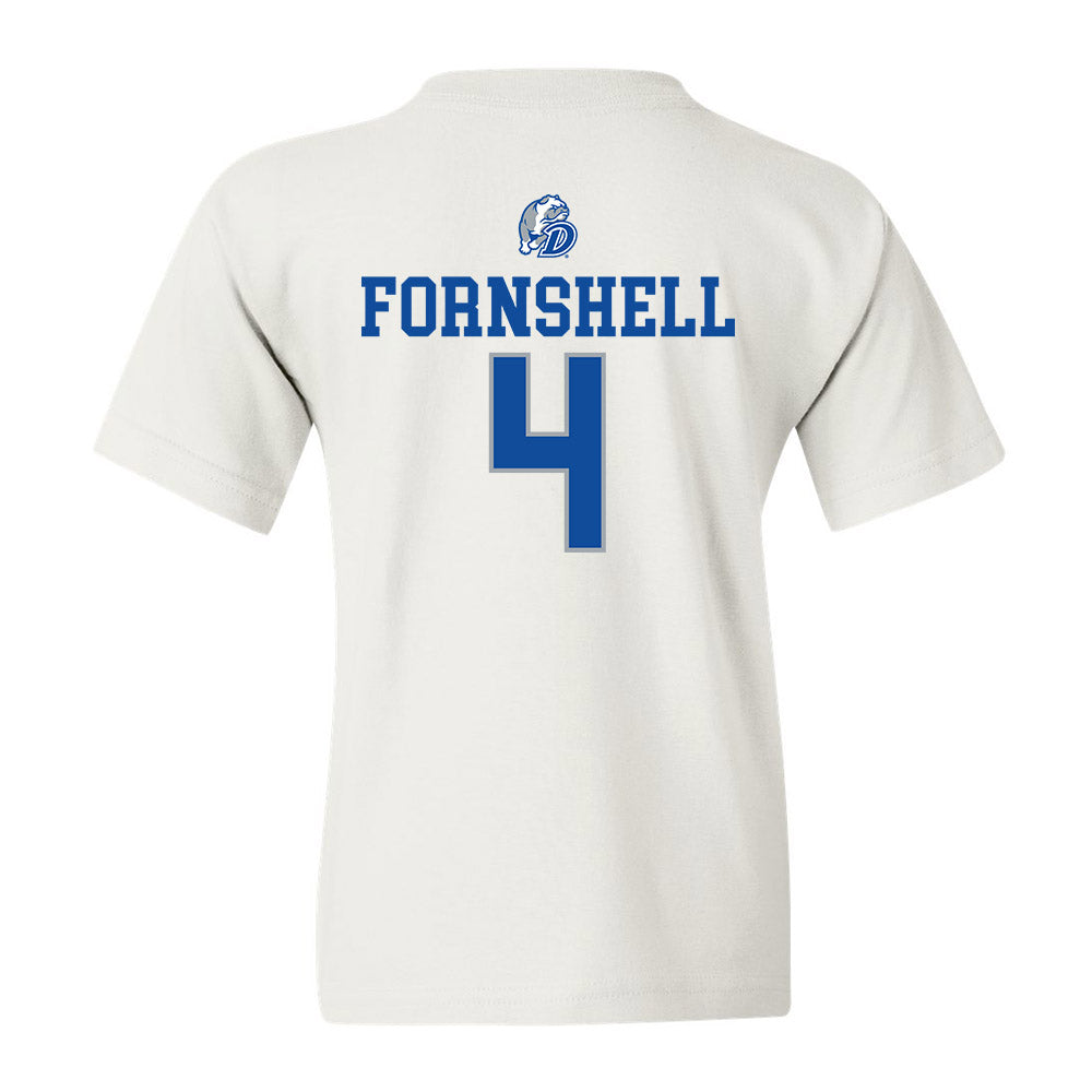 Drake - NCAA Women's Basketball : Shannon Fornshell - Youth T-Shirt Sports Shersey