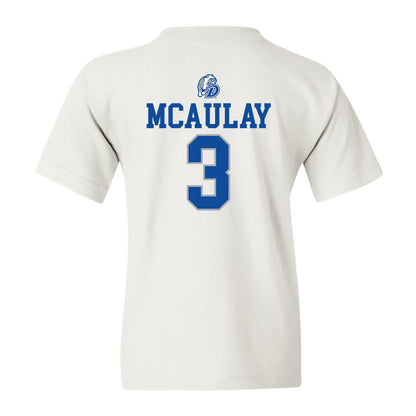 Drake - NCAA Women's Basketball : Taylor McAulay - Youth T-Shirt Sports Shersey