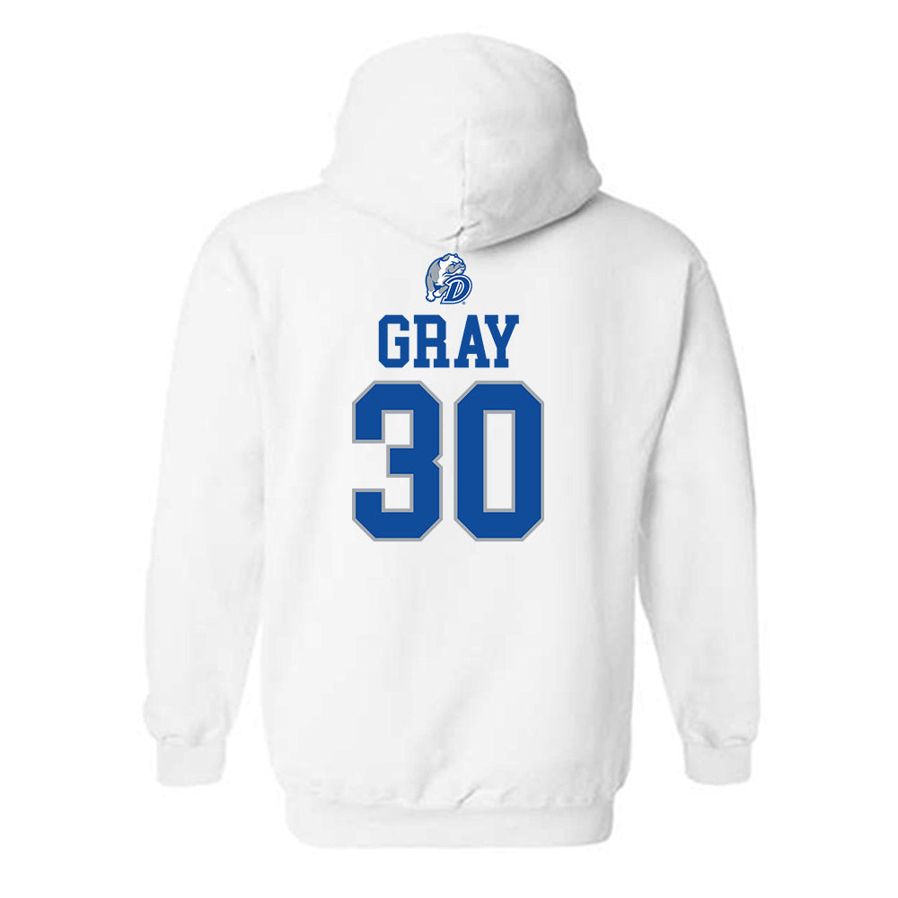 Drake - NCAA Women's Basketball : Taedyn Gray - Hooded Sweatshirt Sports Shersey