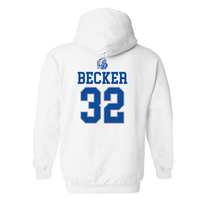 Drake - NCAA Women's Basketball : Courtney Becker - Hooded Sweatshirt Sports Shersey