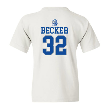 Drake - NCAA Women's Basketball : Courtney Becker - Youth T-Shirt Sports Shersey