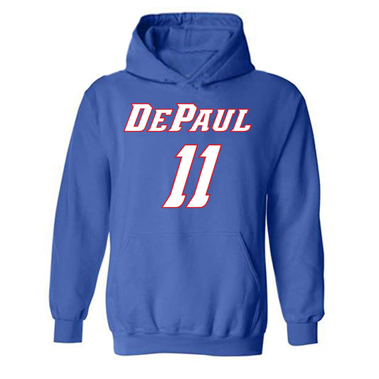 Depaul - NCAA Women's Soccer : Lea Eisenring - Hooded Sweatshirt Replica Shersey