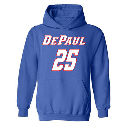 DePaul - NCAA Women's Basketball : Kate Clarke - Hooded Sweatshirt Classic Shersey