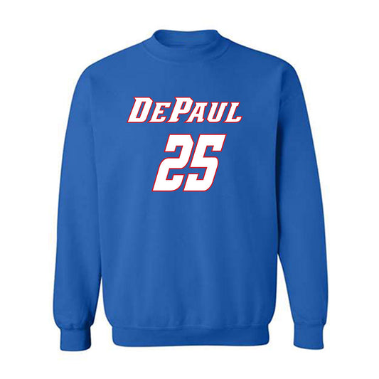 Depaul - NCAA Women's Soccer : Nahla Dominguez - Crewneck Sweatshirt Replica Shersey