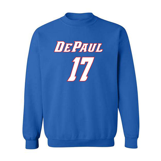 Depaul - NCAA Women's Soccer : Tessa Fagerson - Crewneck Sweatshirt Replica Shersey