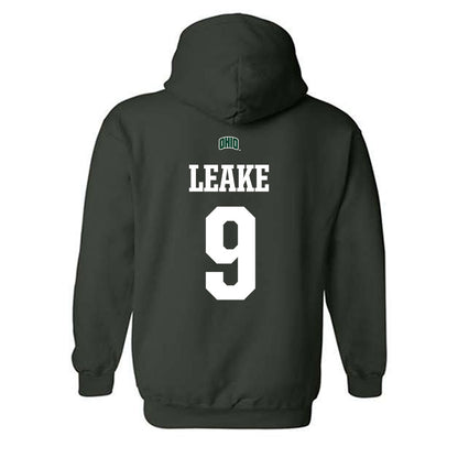 Ohio - NCAA Football : Blake Leake - Hooded Sweatshirt Sports Shersey