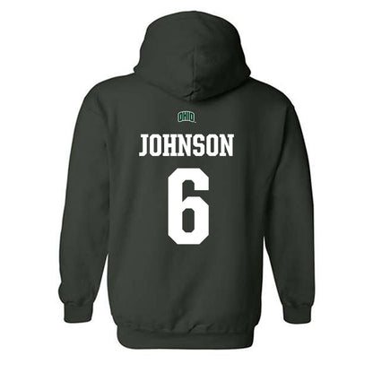 Ohio - NCAA Football : Dustin Johnson - Hooded Sweatshirt Sports Shersey