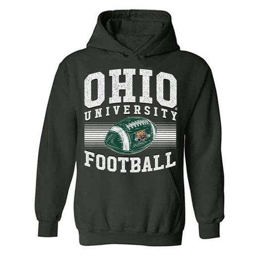 Ohio - NCAA Football : Blake Leake - Hooded Sweatshirt Sports Shersey