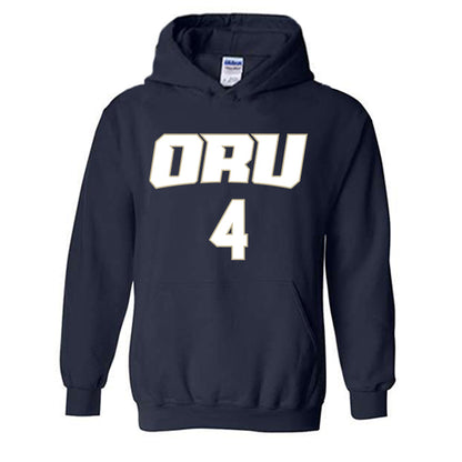Oral Roberts - NCAA Men's Basketball : Jake Shannon Hooded Sweatshirt