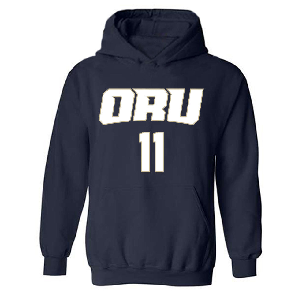 Oral Roberts - NCAA Women's Basketball : Jalei Oglesby - Hooded Sweatshirt Classic Shersey