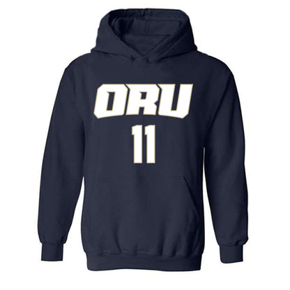 Oral Roberts - NCAA Women's Basketball : Jalei Oglesby - Hooded Sweatshirt Classic Shersey