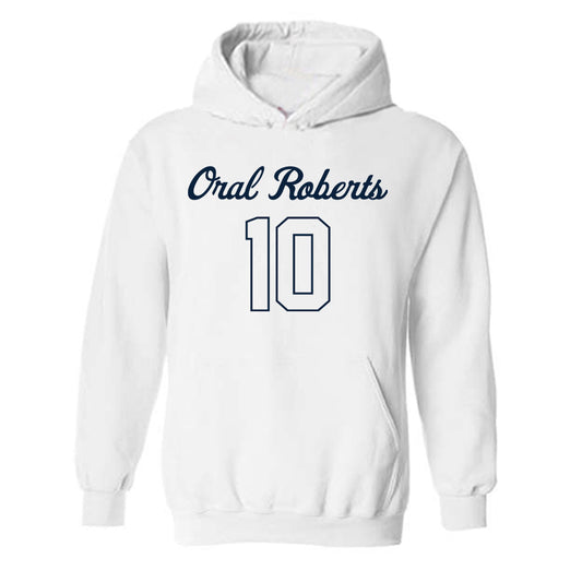 Oral Roberts - NCAA Men's Basketball : Isaac McBride - Hooded Sweatshirt Classic Shersey