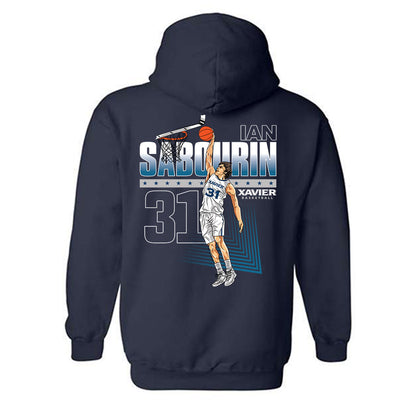 Xavier - NCAA Men's Basketball : Ian Sabourin Hooded Sweatshirt