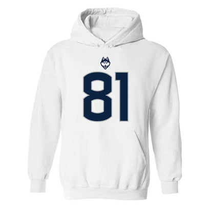 UCONN - NCAA Football : Louis Hansen - Shersey Hooded Sweatshirt