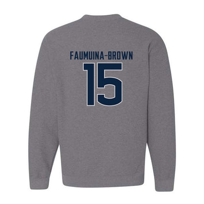 UConn - NCAA Football : Tui Faumuina-Brown Sweatshirt