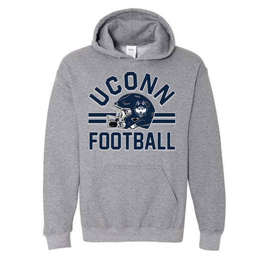 UConn - NCAA Football : Tui Faumuina-Brown Hooded Sweatshirt