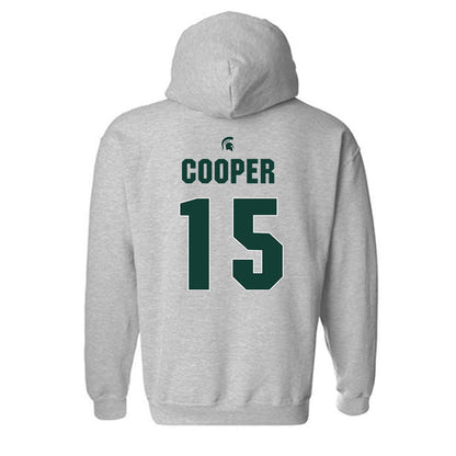 Michigan State - NCAA Men's Basketball : Carson Cooper - Hooded Sweatshirt Classic Shersey