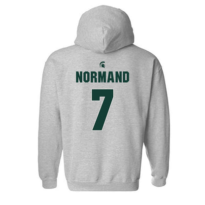 Michigan State - NCAA Men's Basketball : Gehrig Normand - Hooded Sweatshirt Classic Shersey