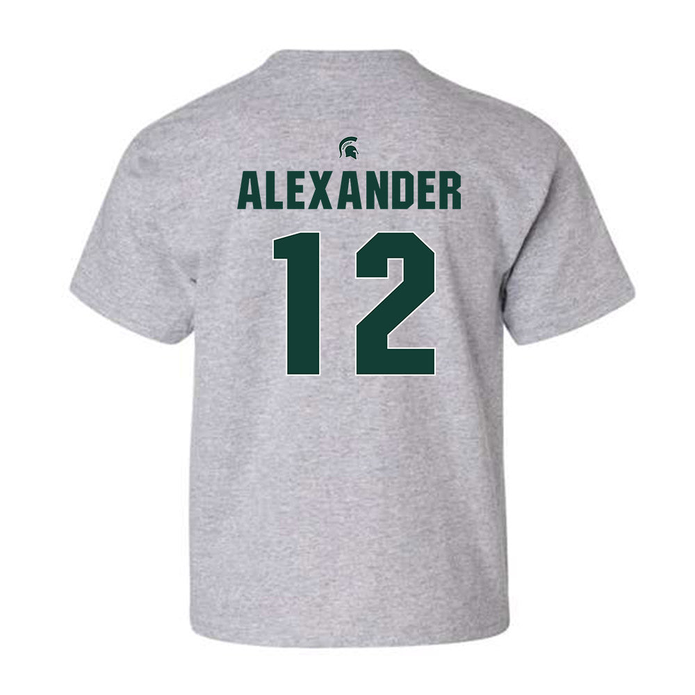 Michigan State - NCAA Women's Basketball : Isaline Alexander - Youth T-Shirt Classic Shersey