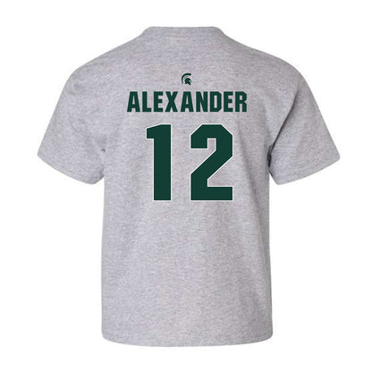 Michigan State - NCAA Women's Basketball : Isaline Alexander - Youth T-Shirt Classic Shersey