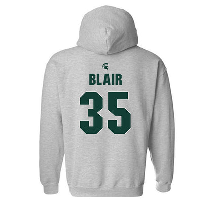 Michigan State - NCAA Women's Basketball : Kennedy Blair - Hooded Sweatshirt Classic Shersey