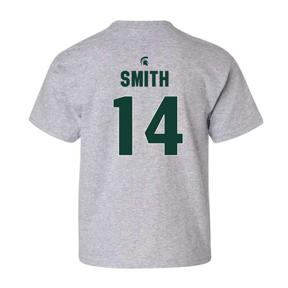 Michigan State - NCAA Men's Basketball : Davis Smith - Youth T-Shirt Classic Shersey