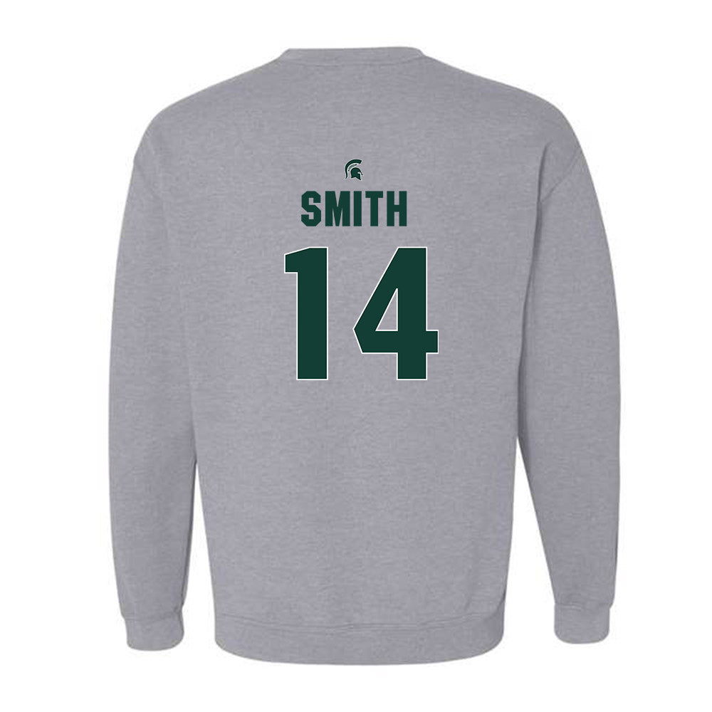 Michigan State - NCAA Men's Basketball : Davis Smith - Crewneck Sweatshirt Classic Shersey