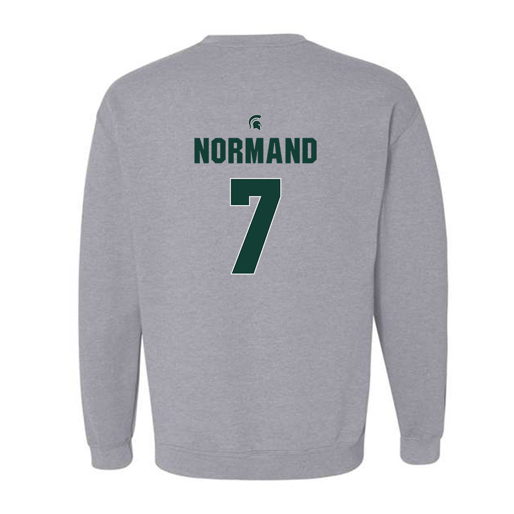 Michigan State - NCAA Men's Basketball : Gehrig Normand - Crewneck Sweatshirt Classic Shersey