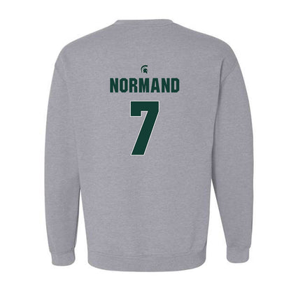 Michigan State - NCAA Men's Basketball : Gehrig Normand - Crewneck Sweatshirt Classic Shersey