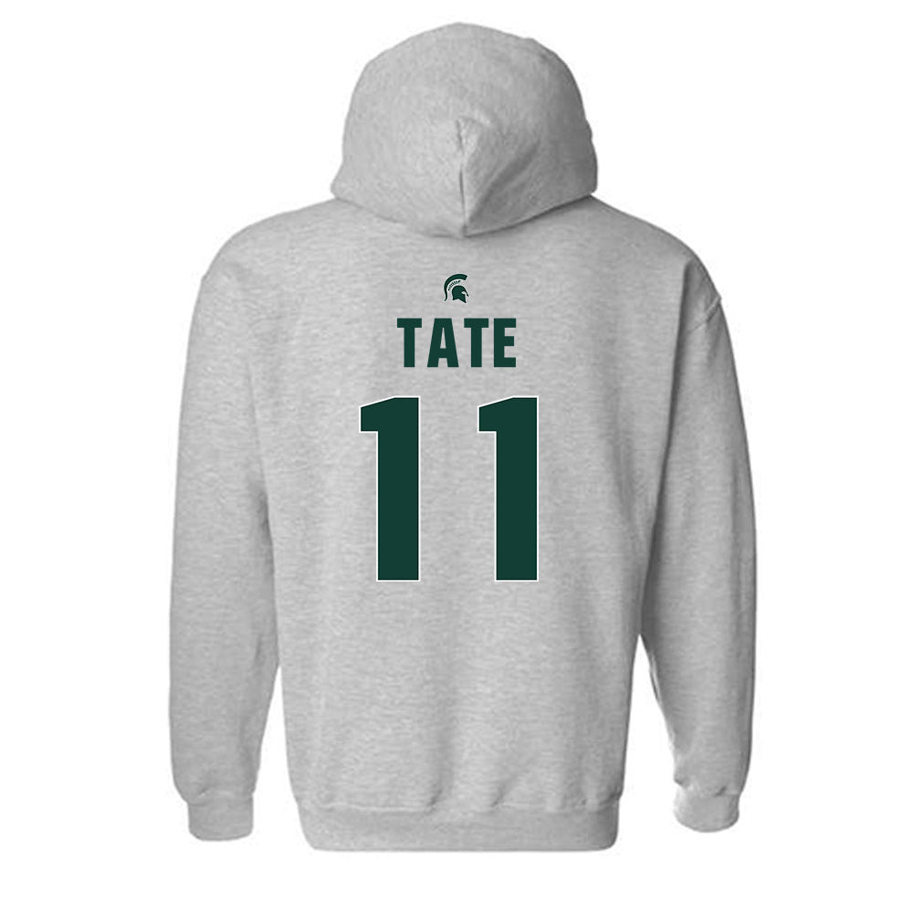 Michigan State - NCAA Women's Basketball : Jocelyn Tate - Hooded Sweatshirt Classic Shersey