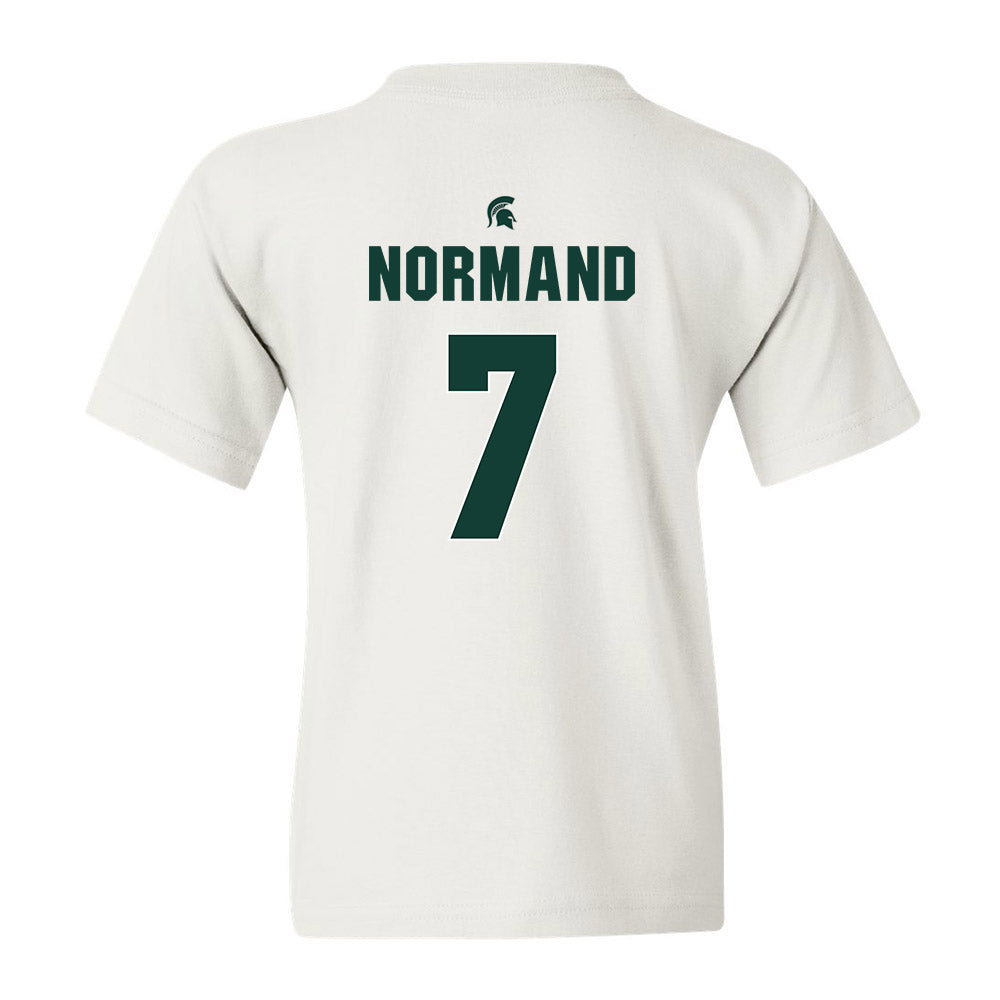 Michigan State - NCAA Men's Basketball : Gehrig Normand - Youth T-Shirt Classic Shersey