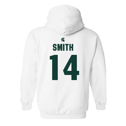 Michigan State - NCAA Men's Basketball : Davis Smith - Hooded Sweatshirt Classic Shersey