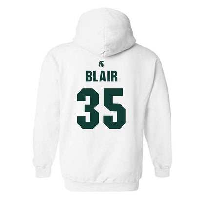 Michigan State - NCAA Women's Basketball : Kennedy Blair - Hooded Sweatshirt Classic Shersey