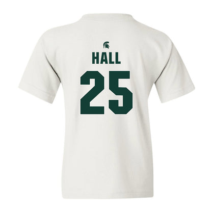 Michigan State - NCAA Men's Basketball : Malik Hall - Youth T-Shirt Classic Shersey