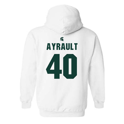 Michigan State - NCAA Women's Basketball : Julia Ayrault - Hooded Sweatshirt Classic Shersey