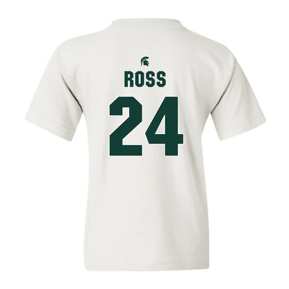 Michigan State - NCAA Women's Basketball : Lauren Ross - Youth T-Shirt Classic Shersey