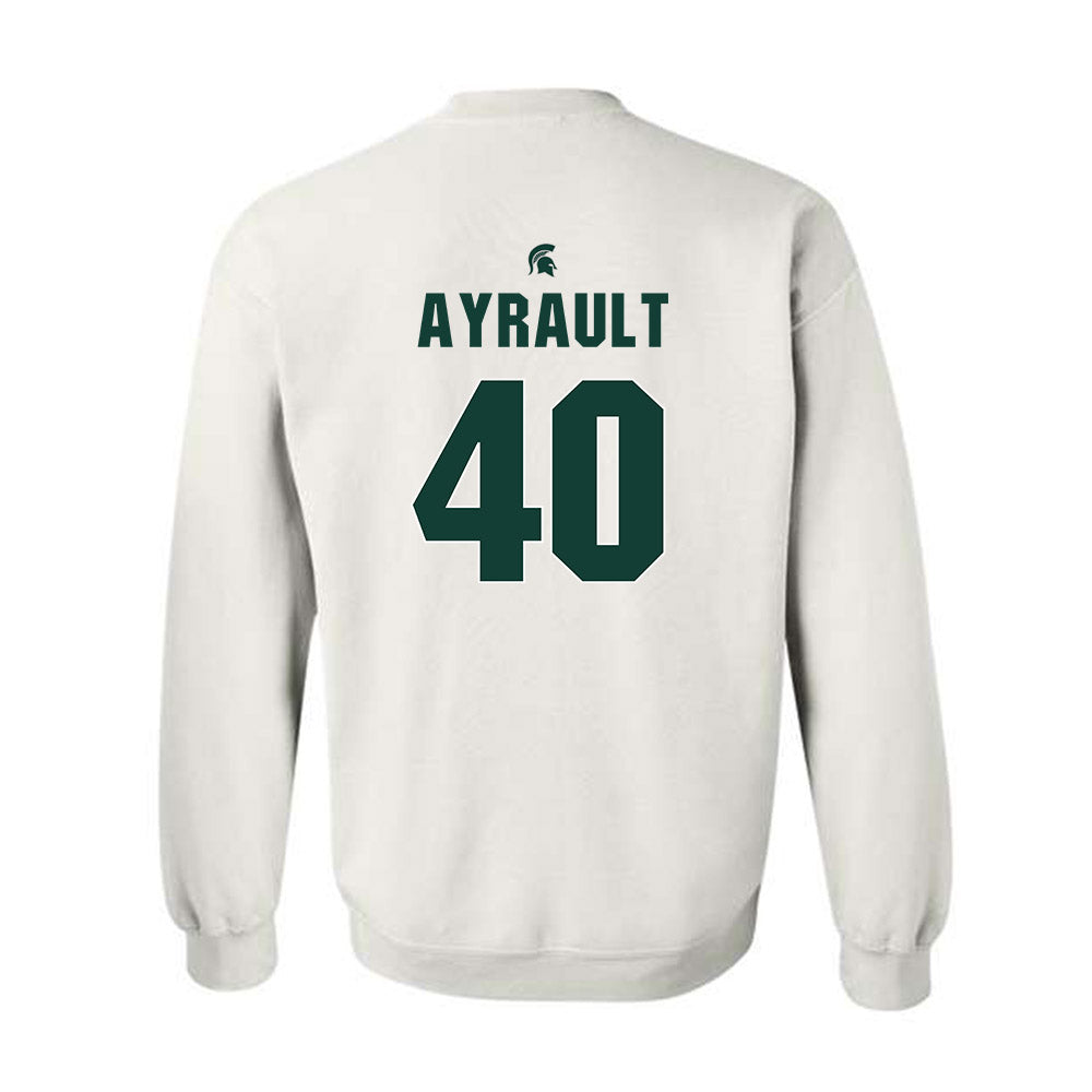 Michigan State - NCAA Women's Basketball : Julia Ayrault - Crewneck Sweatshirt Classic Shersey