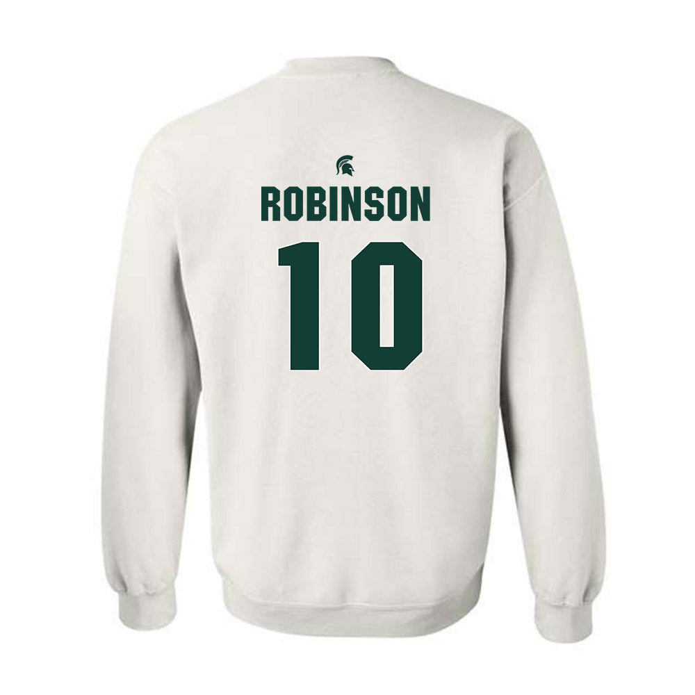 Michigan State - NCAA Women's Basketball : Bree Robinson - Crewneck Sweatshirt Classic Shersey