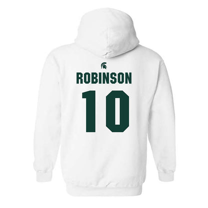 Michigan State - NCAA Women's Basketball : Bree Robinson - Hooded Sweatshirt Classic Shersey