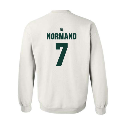 Michigan State - NCAA Men's Basketball : Gehrig Normand - Crewneck Sweatshirt Classic Shersey