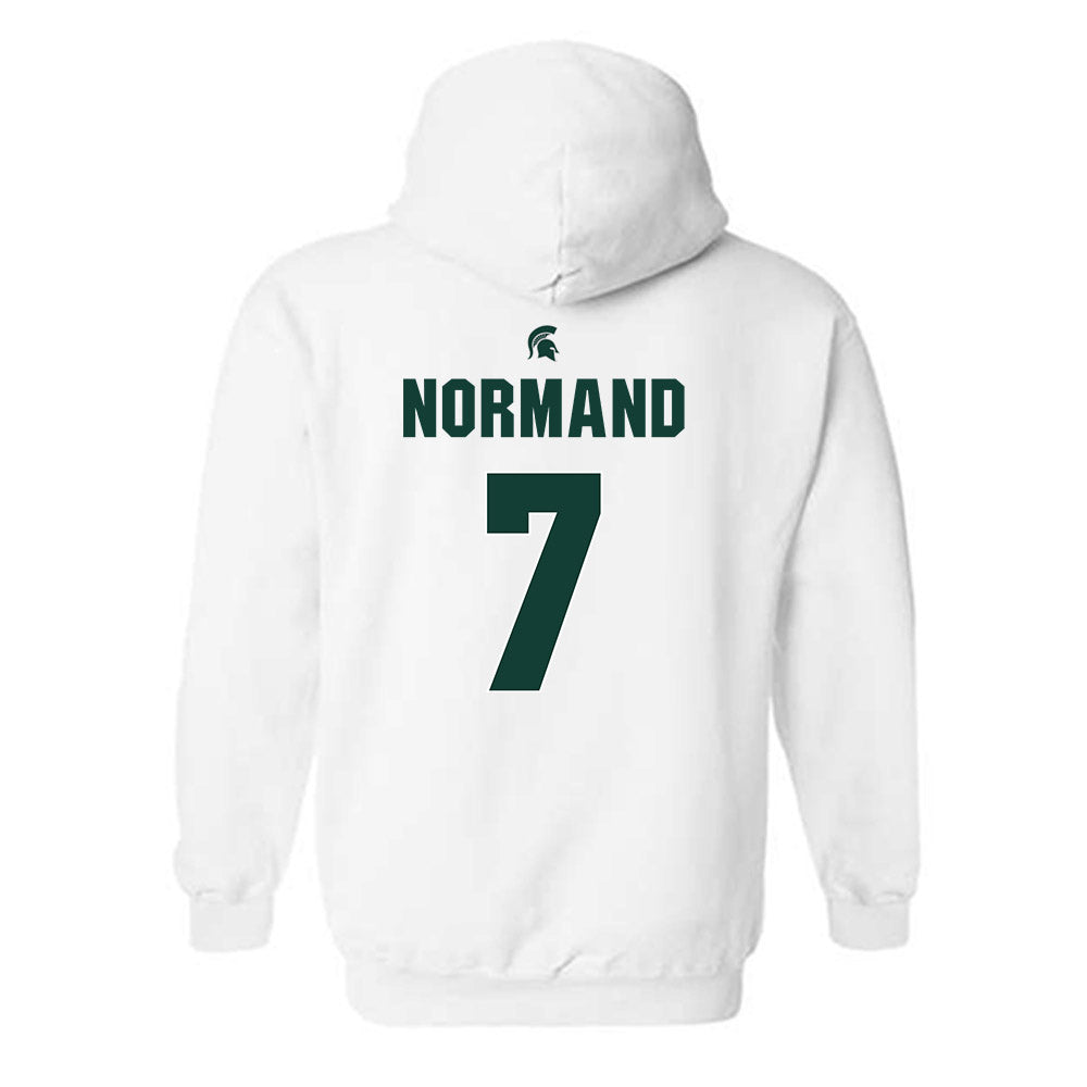 Michigan State - NCAA Men's Basketball : Gehrig Normand - Hooded Sweatshirt Classic Shersey