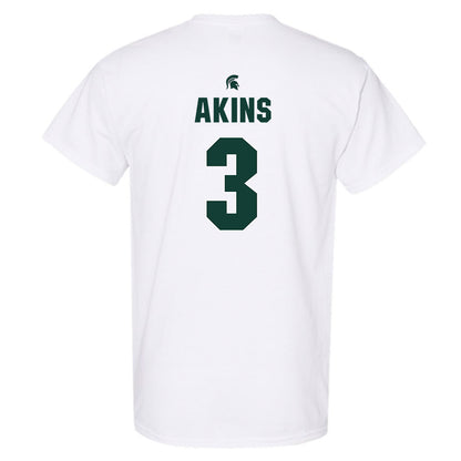 Michigan State - NCAA Men's Basketball : Jaden Akins - T-Shirt Classic Shersey