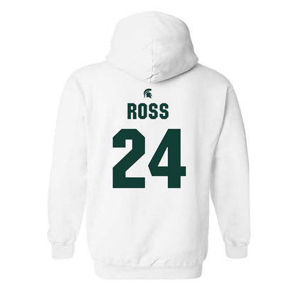 Michigan State - NCAA Women's Basketball : Lauren Ross - Hooded Sweatshirt Classic Shersey