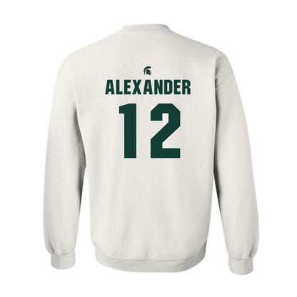 Michigan State - NCAA Women's Basketball : Isaline Alexander - Crewneck Sweatshirt Classic Shersey