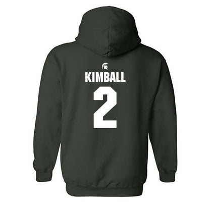 Michigan State - NCAA Women's Basketball : Abbey Kimball - Hooded Sweatshirt Classic Shersey