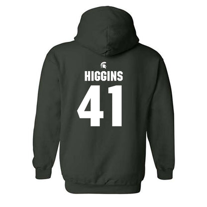 Michigan State - NCAA Baseball : Nolan Higgins - Hooded Sweatshirt Classic Shersey